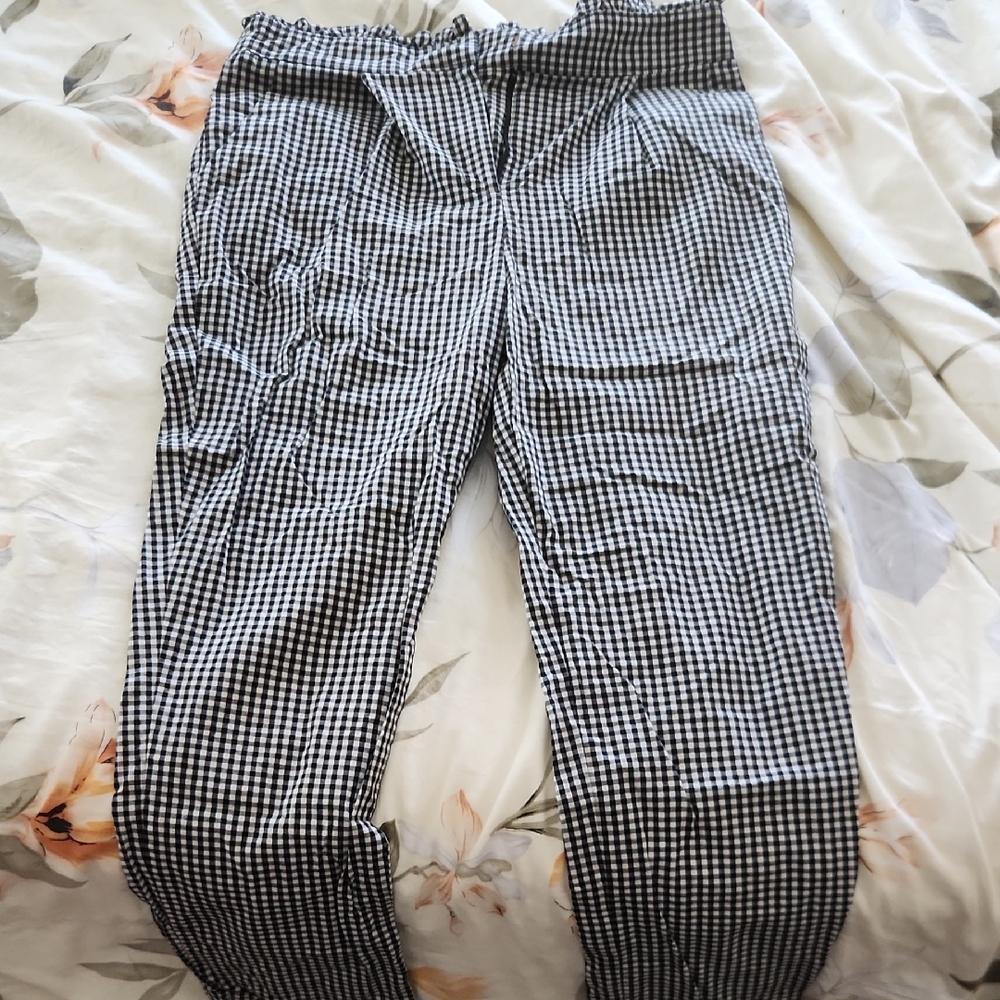 Potter's Pot Gingham Checkered Pants
